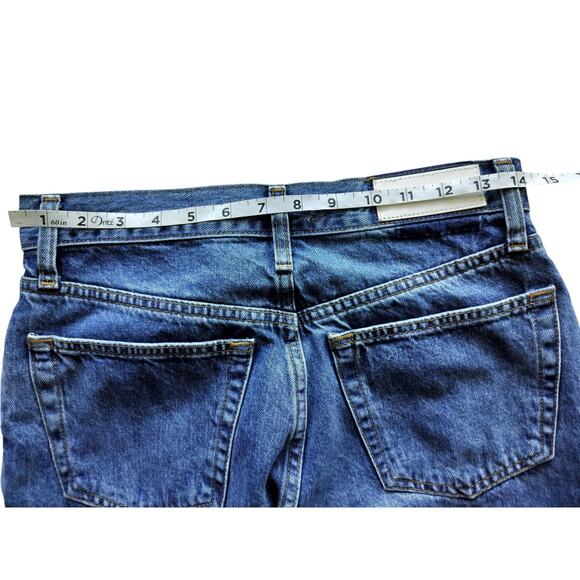 Re/Done Women's Blue Saf High Rise Button Fly Cotton 70s Boot Cut Jeans Size 27 - Picture 10 of 13